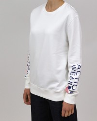 Autry - Iconic Flag Sweatshirt White Woman SWIW A113 P22 9