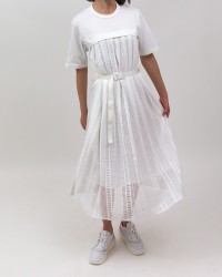 Moncler - White Woman Dress 8I00007 829HP 033 P22 11
