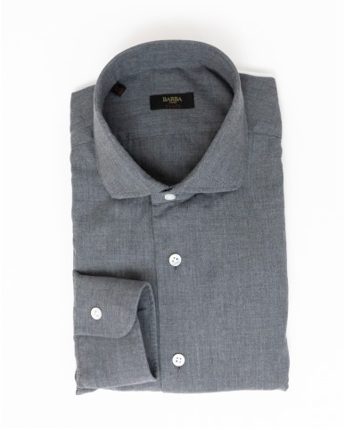 Barba Napoli Men's Grey Cult Shirt K1U13P0130064.U 0005 I22