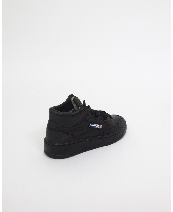 Autry - Scarpa Donna Mid Pelle Nera AUMW SG06 4