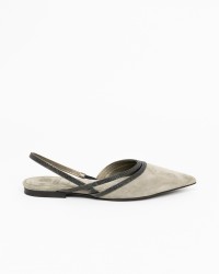 Brunello Cucinelli - Flats Donna Fango con monile MZSFC2402 C5859 P23