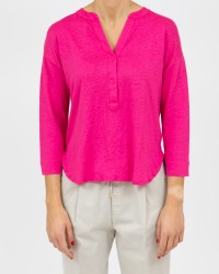 Majestic - Women's Serafino Flamingo Sweater E23M011-FTU049 434 P23