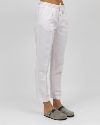 Genderless - Pantalone Donna con pence in Lino Pietra WIMBLEDONGW323064 19 P23