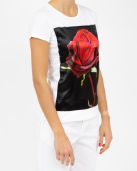 Bastille - Women's T-Shirt Red Rose White
