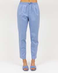 Genderless - Pantalone Donna con pence in cotone azzurro WIMBLEDONGW323127 31 P23