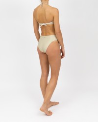 Fisico - Bikini a fascia in Lurex Oro CR09X0+CS10X0 F000G P23