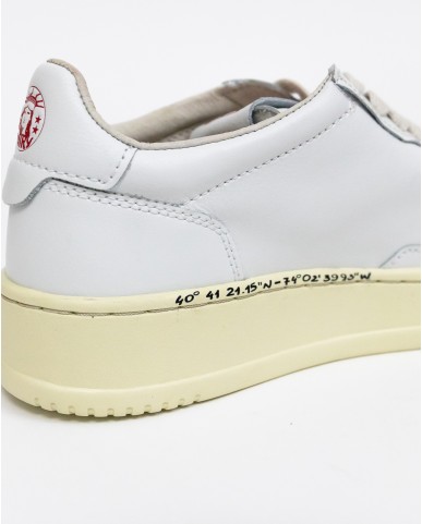 Autry - Women's Liberty White Leather Shoe AULW LI01 I23