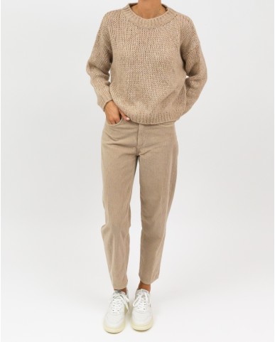 Nine in the Morning - Pantalone Minerva Beige Donna 9FW23 MIN04 BEIGE