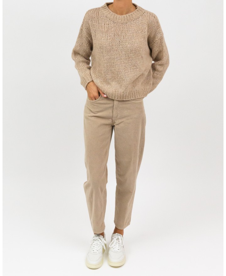 Nine in the Morning - Pantalone Minerva Beige Donna 9FW23 MIN04 BEIGE