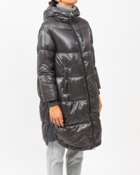 Herno - Women's Long Down Jacket Grey PI001737D 12017 9480