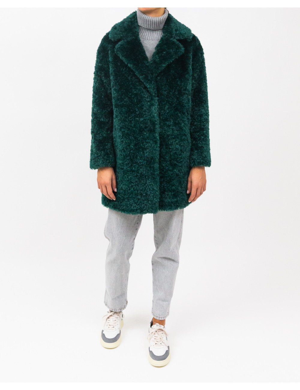 Herno - Green Women's Eco Fur Jacket CA000500D 12421 7970 I23