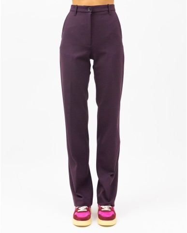 Nine in The Morning - Women's Deep Amarena Trousers 9FW23 DE143 AMARENA