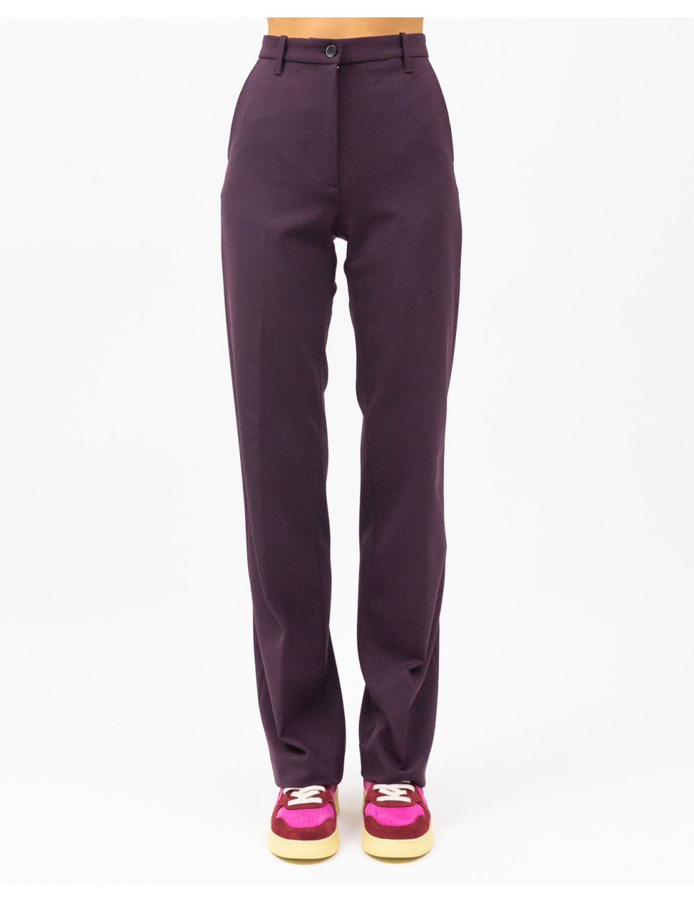 Nine in The Morning - Women's Deep Amarena Trousers 9FW23 DE143 AMARENA