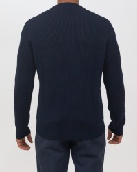 Roberto Collina - Blue Wool Crew-neck Sweater For Men RP02101 10 NAVY I23