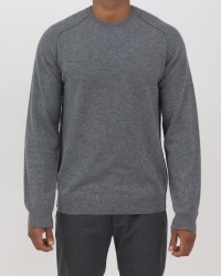 Roberto Collina - Men's Grey Wool/Cashmere Crew-neck Sweater RP38001 18 GRIGIO I23