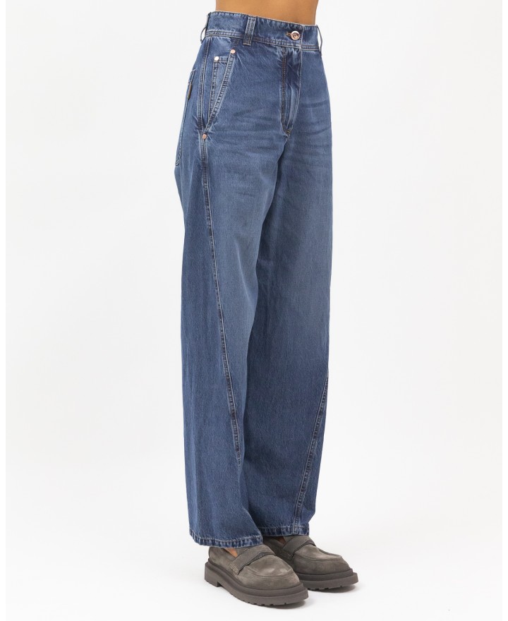 Brunello Cucinelli -Women's Denim Trousers MH188P5811 C8997