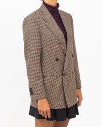 Lardini - Women's Houndstooth Double-breasted Jacket Lardini - Women's Houndstooth Double-breasted Jacket