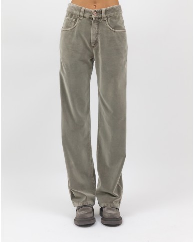 Brunello Cucinelli - Pantalone in velluto di cotone MB105P5864 C8939