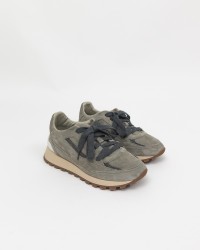 Brunello Cucinelli - Sneakers Donna in nabuk e monile MZSFG2530 C7661