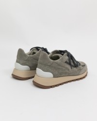 Brunello Cucinelli - Sneakers Donna in nabuk e monile MZSFG2530 C7661