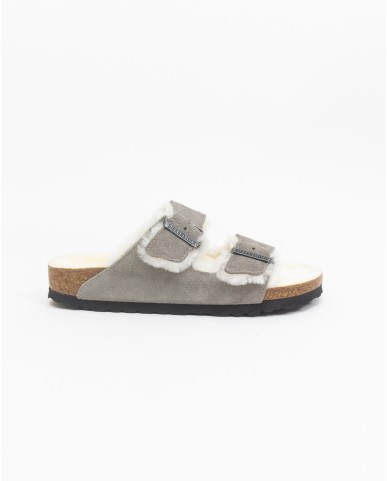 Birkenstock - Arizona Stone Donna con Shearling 1017403