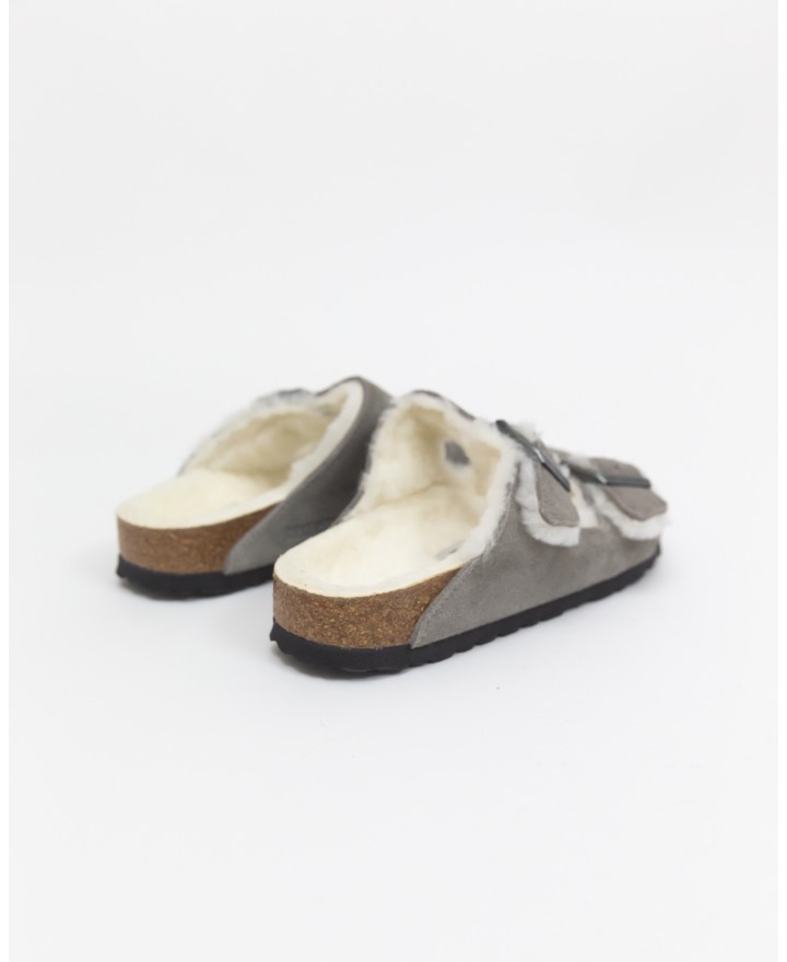 Birkenstock - Arizona Stone Donna con Shearling 1017403