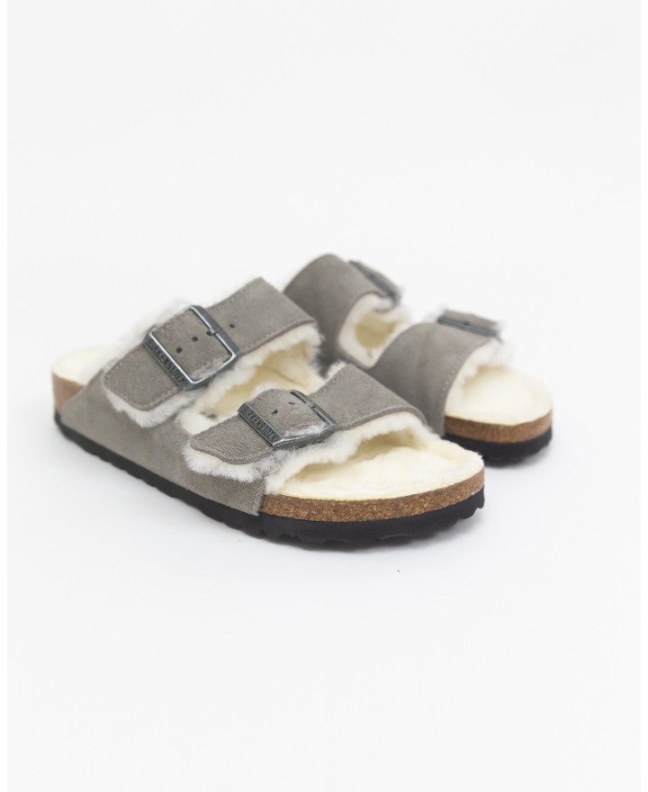 Birkenstock - Arizona Stone Donna con Shearling 1017403