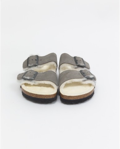 Birkenstock - Arizona Stone Donna con Shearling 1017403