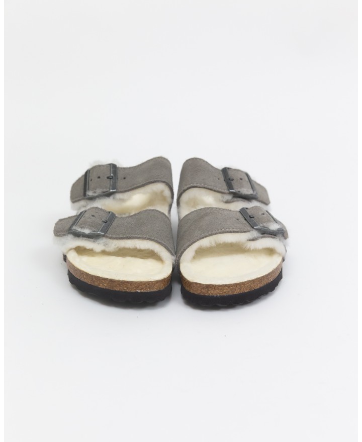 Birkenstock - Arizona Stone Donna con Shearling 1017403
