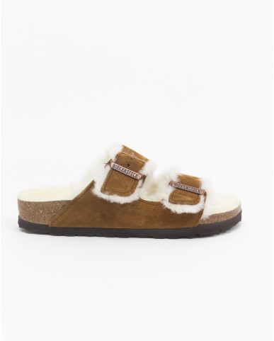 Birkenstock - Arizona Mink Donna con Shearling 1001135