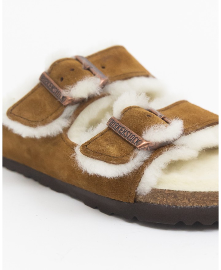 Birkenstock - Arizona Mink Donna con Shearling 1001135