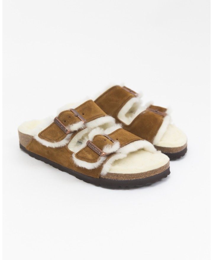 Birkenstock - Arizona Mink Donna con Shearling 1001135
