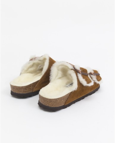 Birkenstock - Arizona Mink Donna con Shearling 1001135