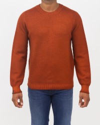 Arovescio - Men's Washed Orange Crew Neck Sweater W23M2014/2 231
