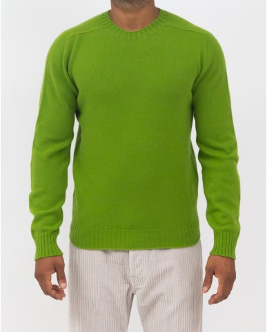 Arovescio - Men's Lime Crew Neck Sweater W23M2100 1312