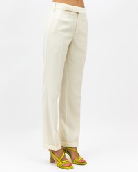 Lardini - Ivory Wool Trousers Women's A4PATRICK DB4022 120