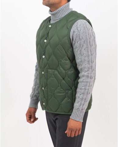 Taion - Green Men's Down Vest T004ALSB U OLIVE