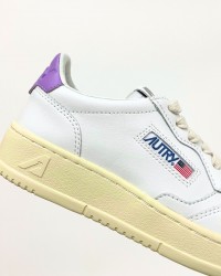 Autry - Medialist Women’s White/Lavender Leather Shoe AULW LL59 P24