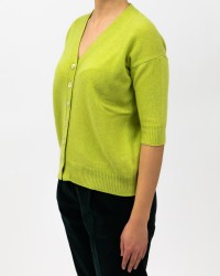 Aragona - Women's Lime Cardigan Sweater D2856TF 173