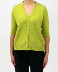 Aragona - Women's Lime Cardigan Sweater D2856TF 173