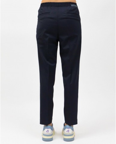 Briglia - Women's Blue Wool Pants WIMBLEDONW423100 BL