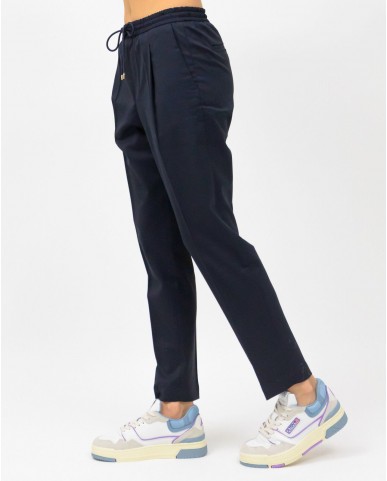 Briglia - Pantalone in Lana Blu Donna WIMBLEDONW423100 BL