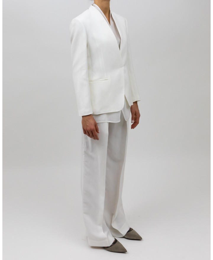 Brunello Cucinelli - Giacca con top Bianco Naturale MH1262808 C600