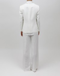 Brunello Cucinelli - Giacca con top Bianco Naturale MH1262808 C600