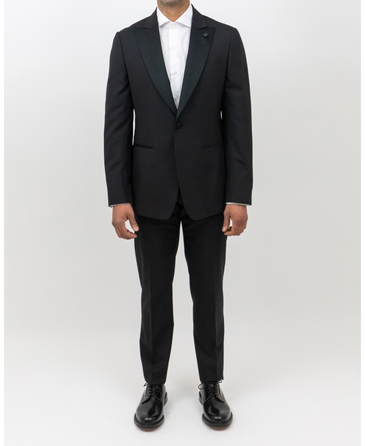 Lardini - Elegant Black Smoking Suit Men's EQ7757E3 EQE62303 99