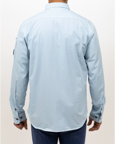 CP Company - Camicia Azzurra in Cotone Uomo MSH157A00 2824G 806