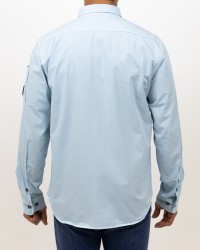 CP Company - Camicia Azzurra in Cotone Uomo MSH157A00 2824G 806