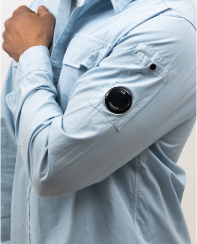 CP Company - Camicia Azzurra in Cotone Uomo MSH157A00 2824G 806