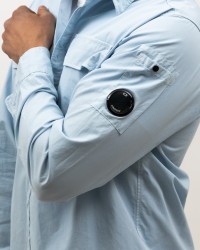 CP Company - Camicia Azzurra in Cotone Uomo MSH157A00 2824G 806