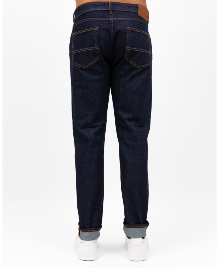Le Chambre Des Reves - Pantalone Jeans Blu scuro Uomo DANIEL 001-24